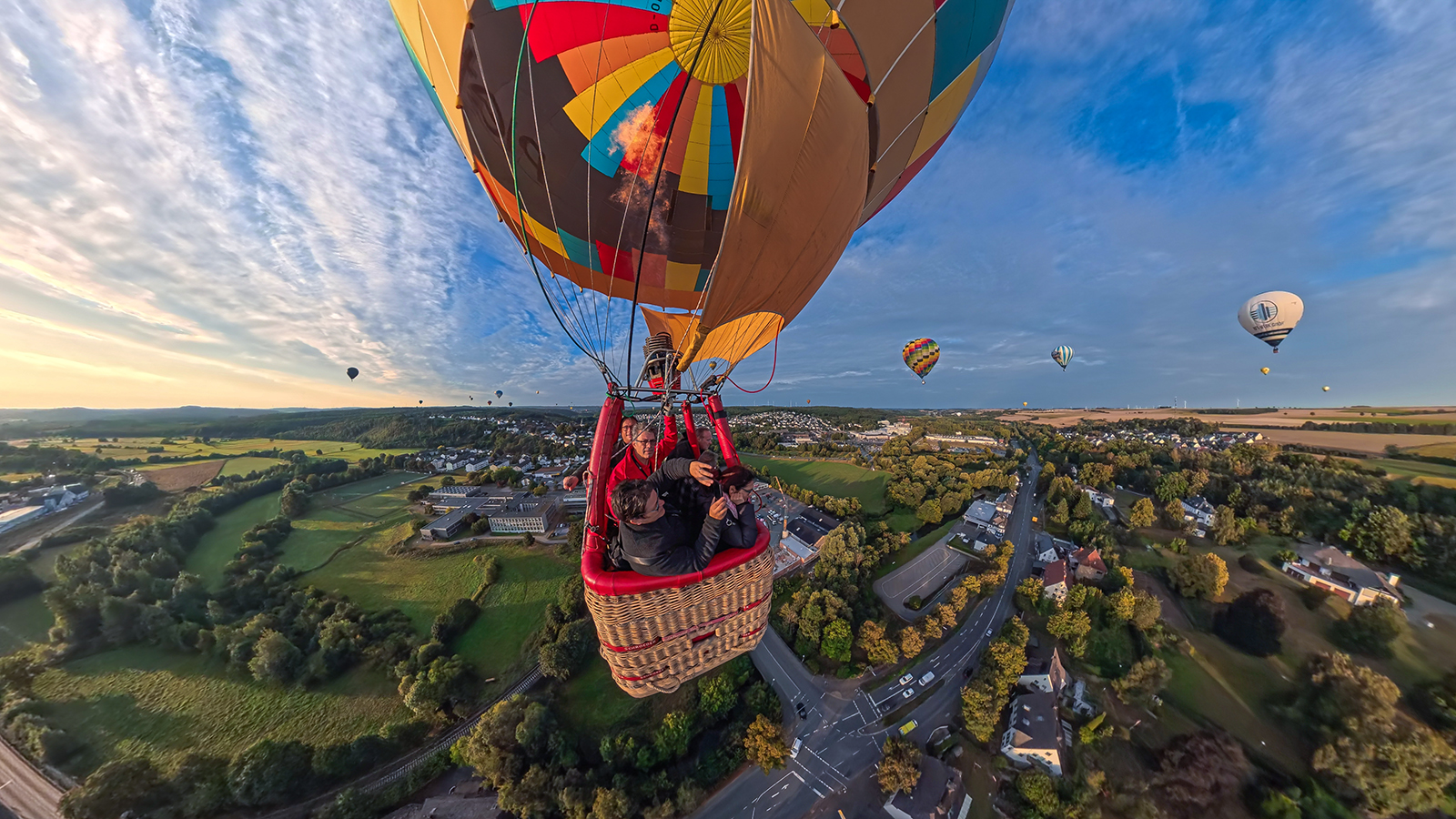 Fahrt im Pletzinger Ballon auf der Montgolfiade in Warstein 08.09.2025