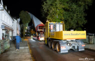 Schwerlasttransport eines Windradflügels